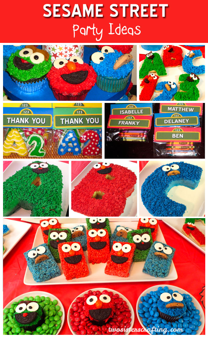 Sesame Street Party Ideas Two Sisters