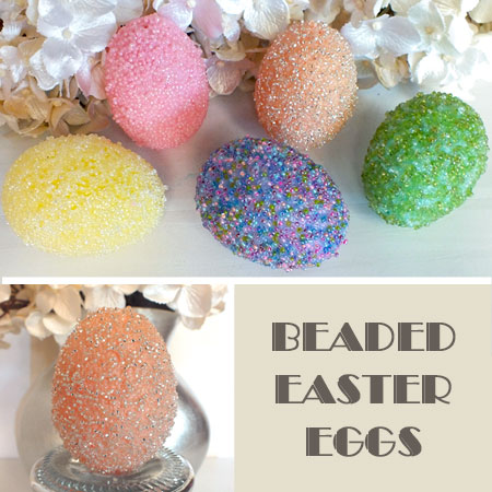 Beaded Easter Eggs - Two Sisters Crafting