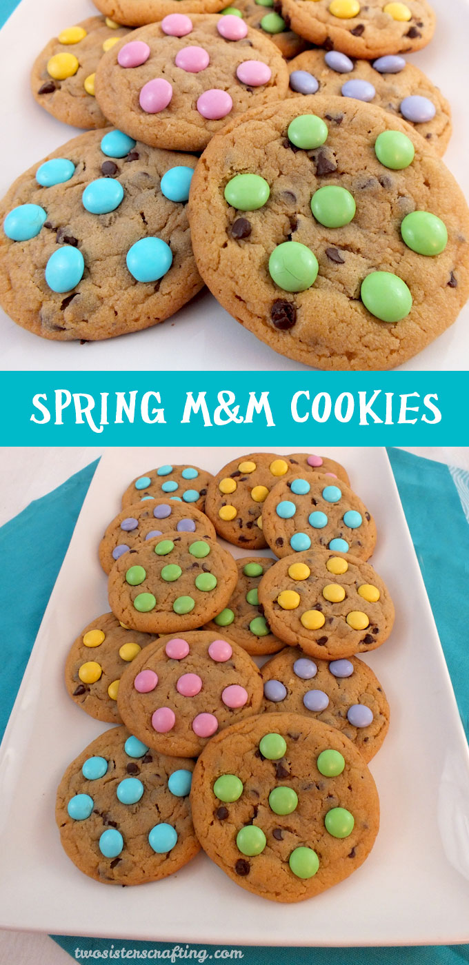 Spring M&M Cookies - Two Sisters Crafting