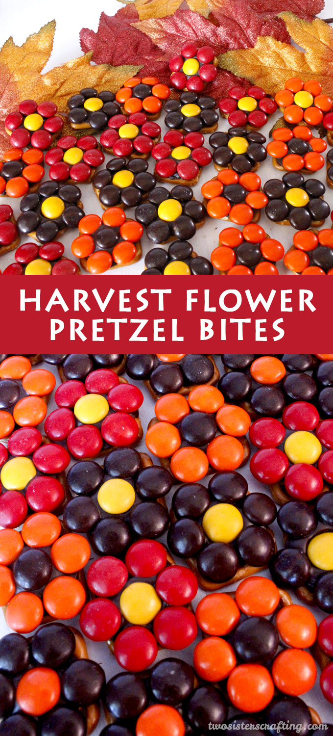 Harvest Flower Pretzel Bites - Two Sisters Crafting