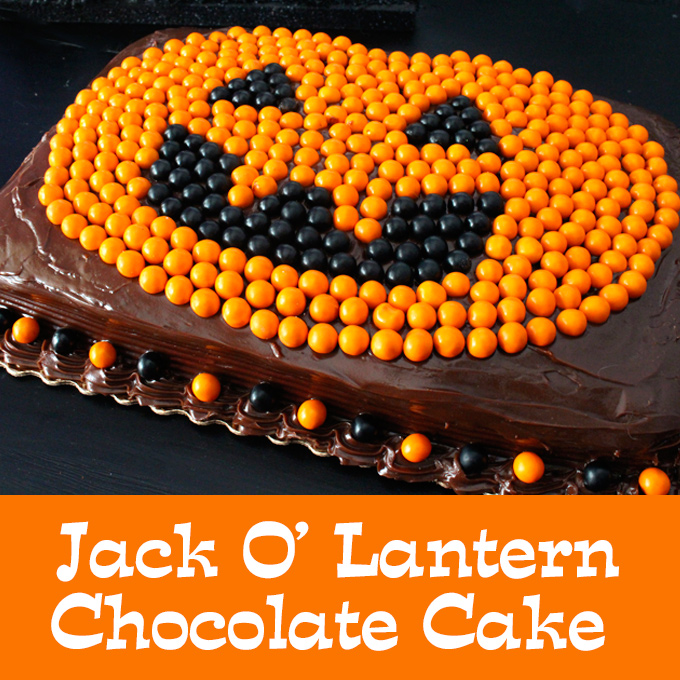 Easy Jack O Lantern Chocolate Cake Two Sisters Crafting