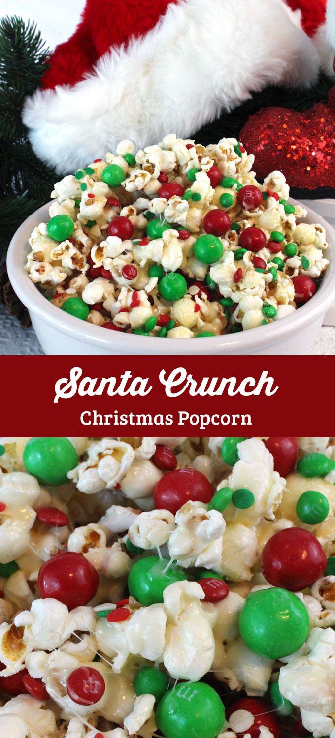 Santa Crunch Popcorn - Two Sisters Crafting