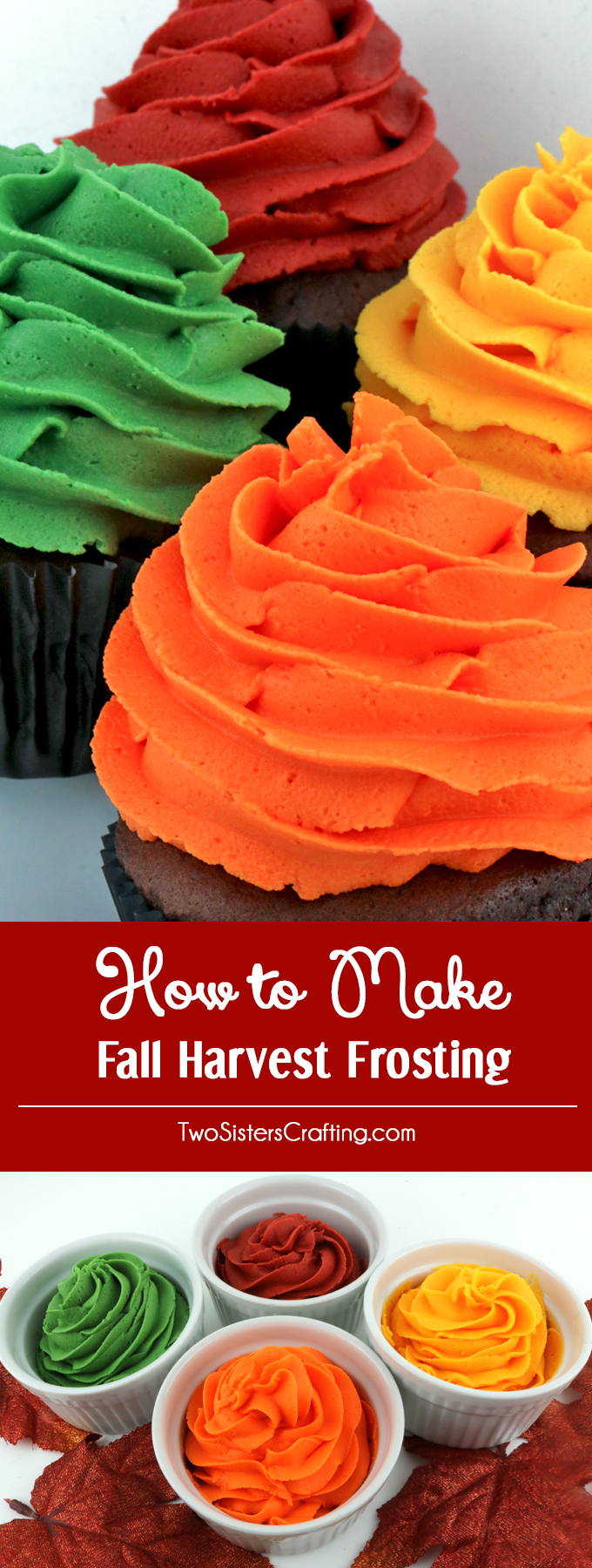 How to Make Fall Harvest Frosting - Two Sisters