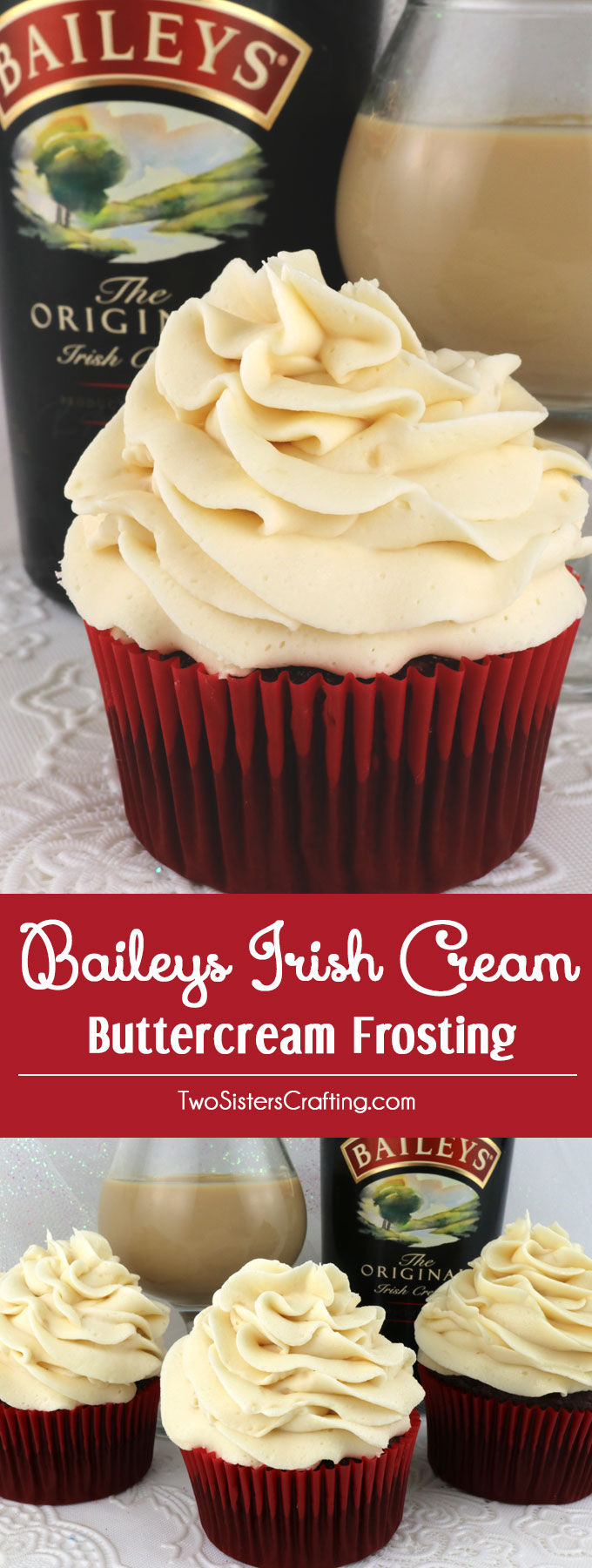 Baileys Irish Cream Buttercream Frosting - Two Sisters