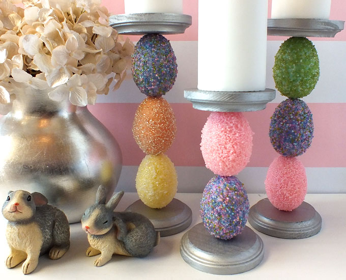 Easter Egg Candle Holder - Two Sisters