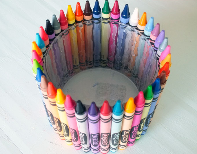 Crayon Candy Dish Teacher Appreciation Gift - Two Sisters Crafting