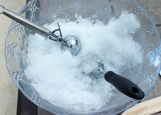 Frozen Homemade Snow Cones - Two Sisters