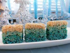 Disney Frozen Ombre Rice Krispie Treats