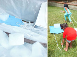 Frozen DIY Sleds for Ice Block Races