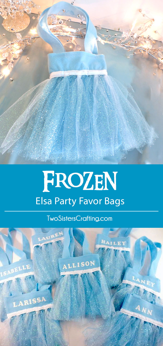 Disney Frozen Elsa Party Favor Bags Two Sisters