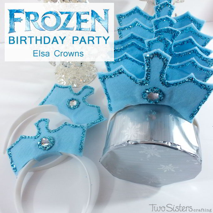 Disney Frozen Elsa Crowns - Two Sisters Crafting