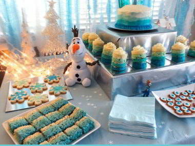 Disney Frozen Party Dessert Table