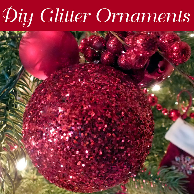 DIY Glitter Ornaments - Two Sisters Crafting