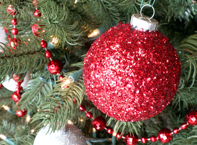 DIY Glitter Ornaments - Two Sisters Crafting