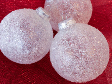 Glitter Snow Ornaments