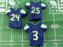 Seattle Seahawks Rice Krispie Treats