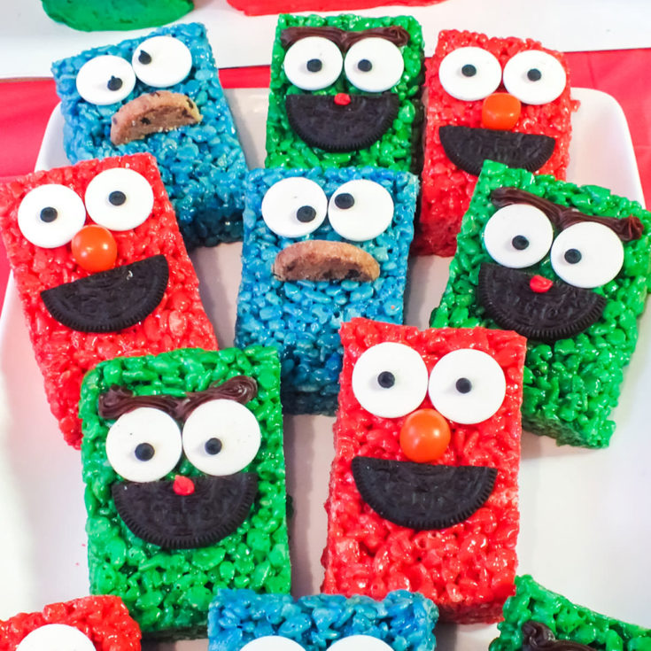 Sesame Street Rice Krispie Treats