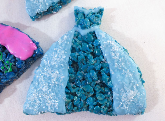 Frozen Elsa Rice Krispie Treats - Two Sisters