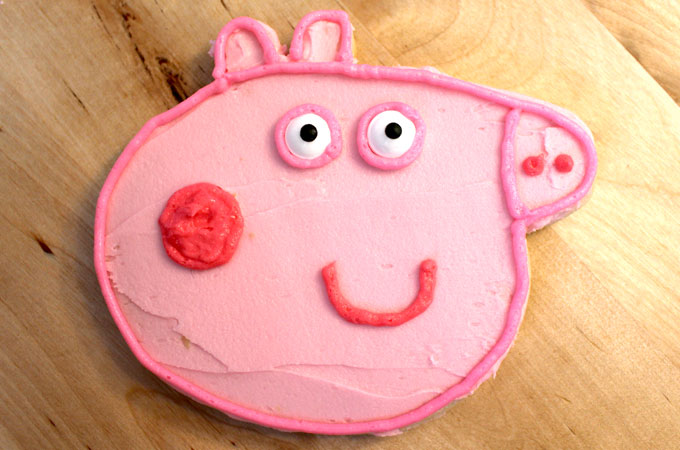 Peppa Pig Frosted Sugar Cookies - Two Sisters