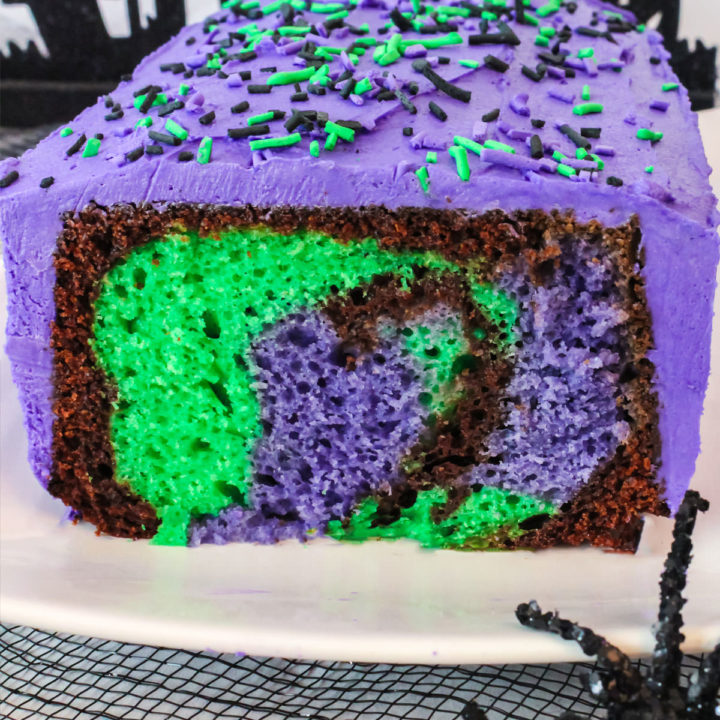 purple ombre layer cake | foodgawker
