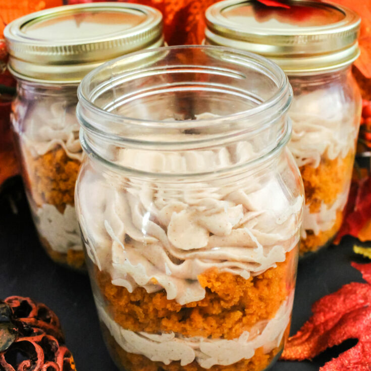 Pumpkin Cupcake in a Jar