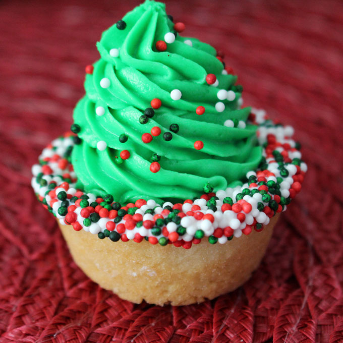 Christmas Tree Cookie Cups - Two Sisters