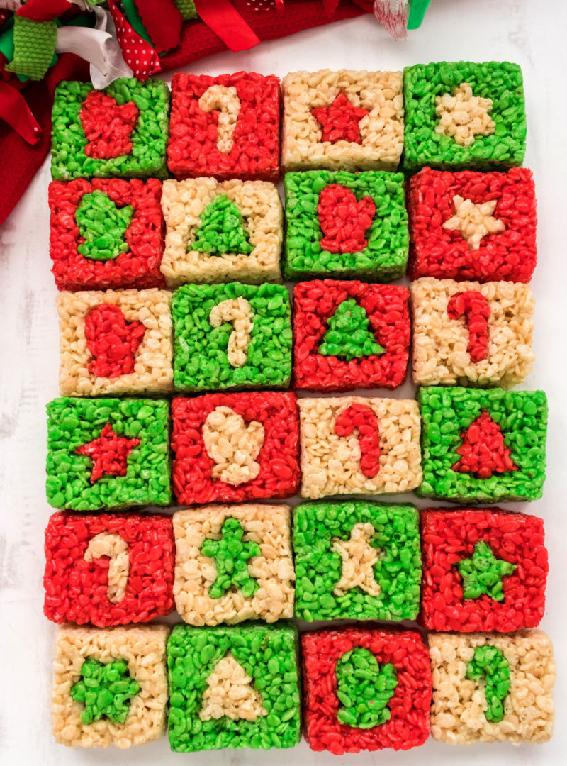 Merry Christmas Rice Krispie Treats - Two Sisters