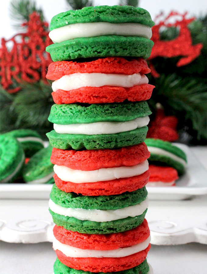 Christmas Sugar Cookie Sandwiches Two Sisters