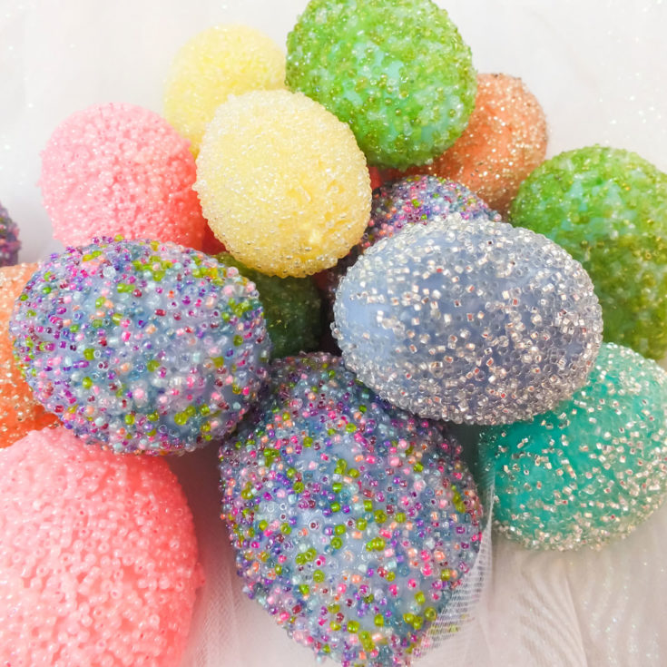 DIY Beaded Easter Eggs