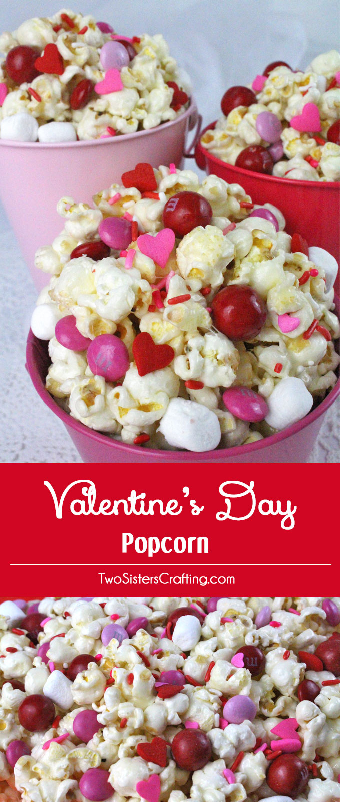 Valentines Day Popcorn - Two Sisters