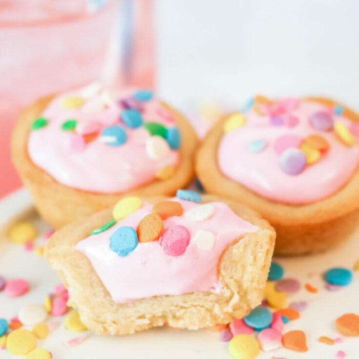 Pink Lemonade Cookie Cups