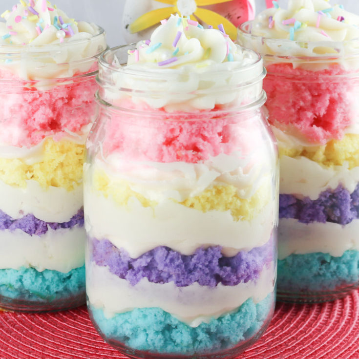 Springtime Cupcake in a Jar