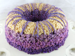 Ombre Rice Krispie Cake