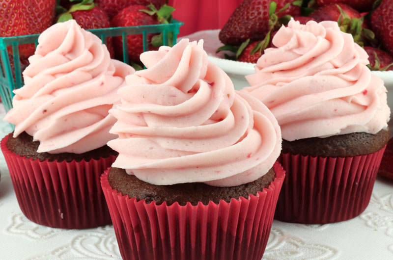 The Best Strawberry Buttercream Frosting - Two Sisters