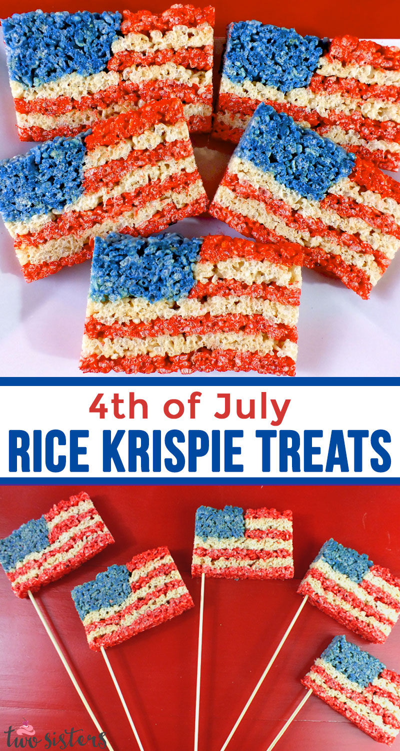 Fourth Of July Rice Krispie Treats
 4th of July Rice Krispie Treats Two Sisters