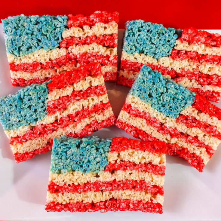 4th of July Rice Krispie Treats