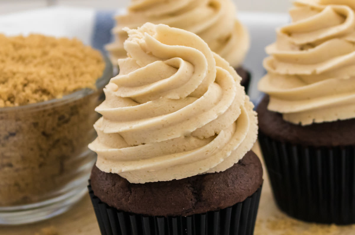 The Best Brown Sugar Buttercream Frosting - Two Sisters