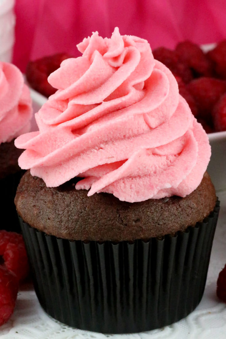 The Best Raspberry Buttercream Frosting - Two Sisters