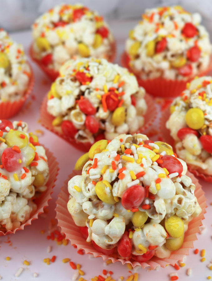 Halloween Popcorn Balls - Two Sisters