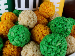 Green Bay Packers Rice Krispie Bites