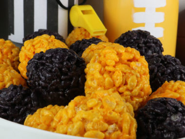 Pittsburgh Steelers Rice Krispie Bites