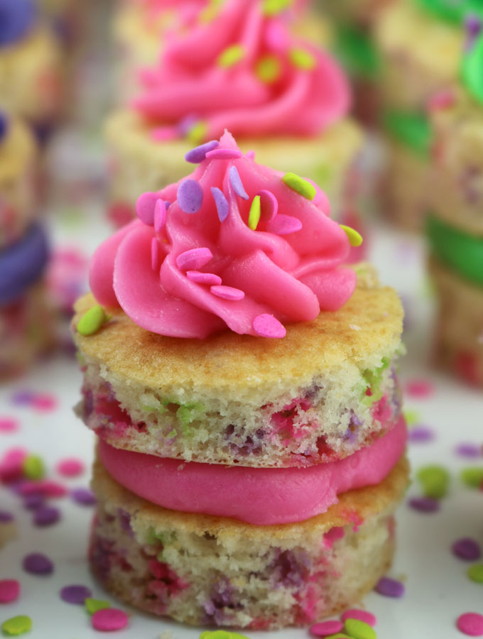 Springtime Confetti Cake Bites