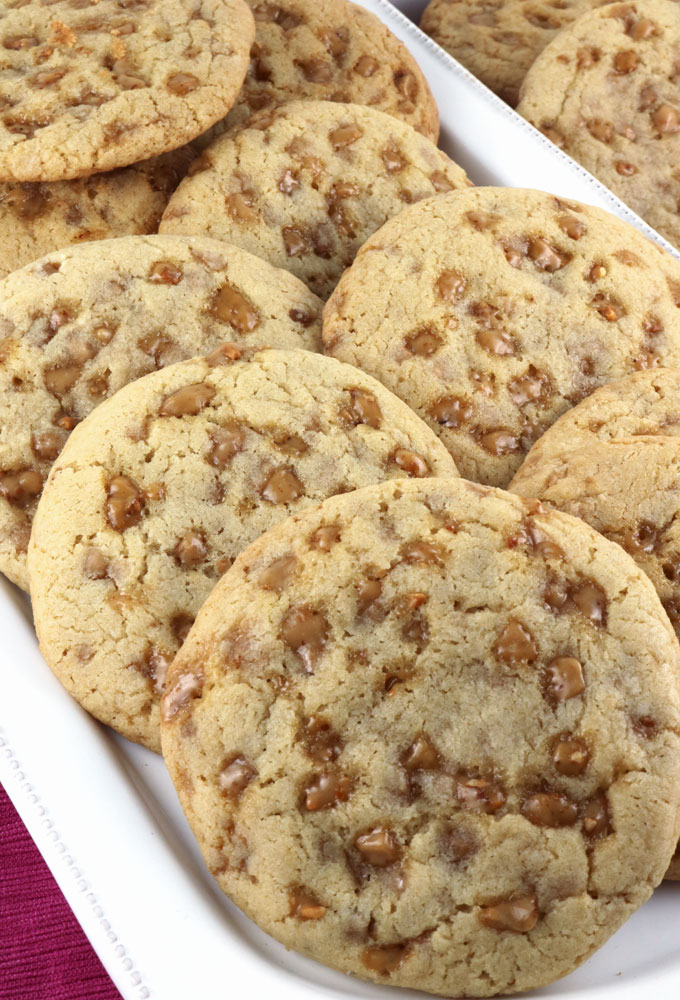 Toffee Chip Cookies Two Sisters