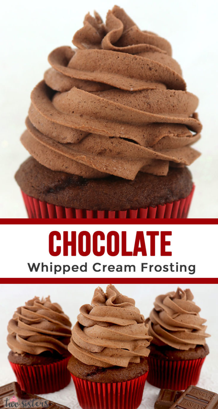 Chocolate Whipped Cream Frosting Two Sisters 