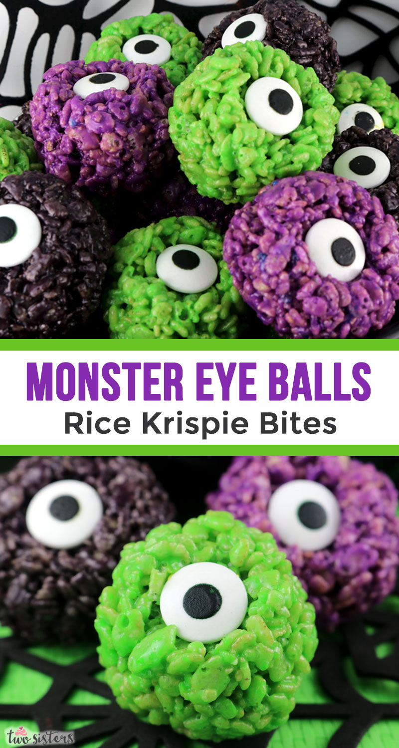 Monster Eye Balls Rice Krispie Bites