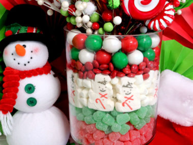 Christmas Candy Centerpiece