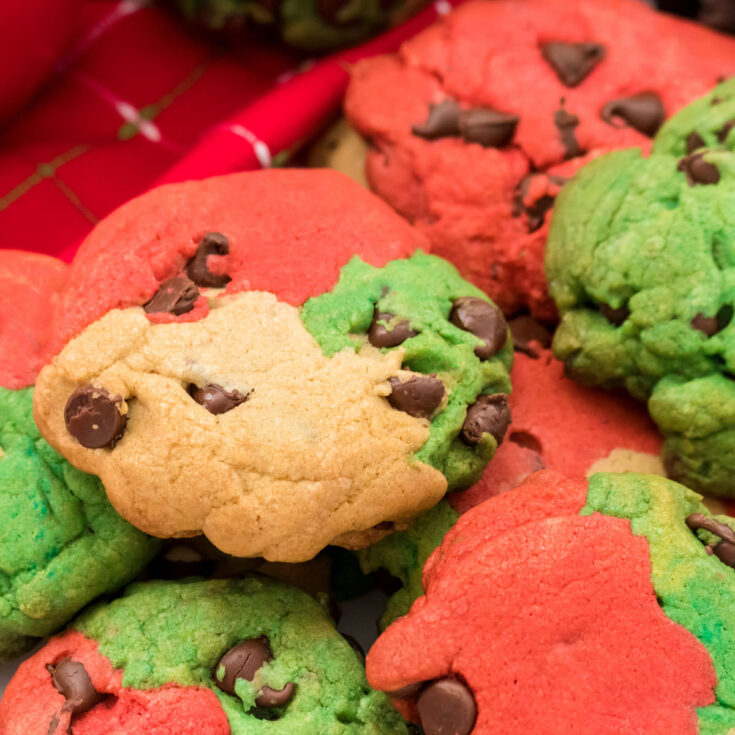 Christmas Chocolate Chip Cookies