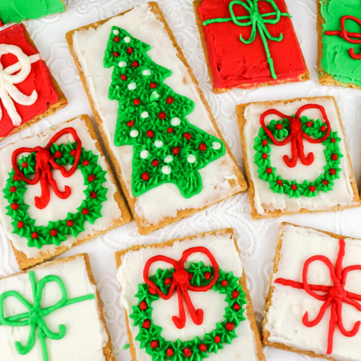 Christmas Frosted Graham Crackers