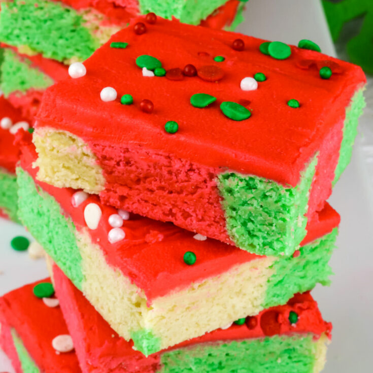 Christmas Marble Sugar Cookie Bars