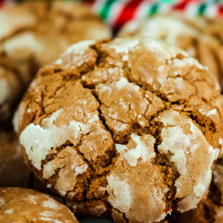 Gingerbread Crinkle Cookies